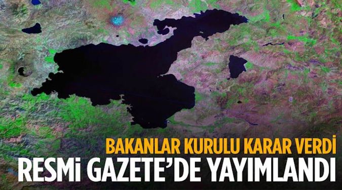 Bakanlar Kurulundan Van Gölü Kararı