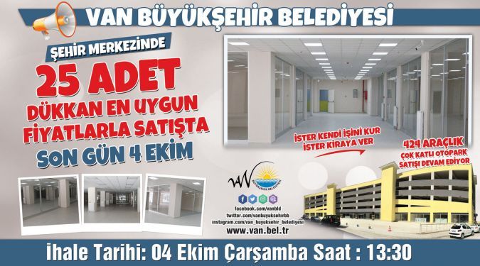 Dükkanlar satışta