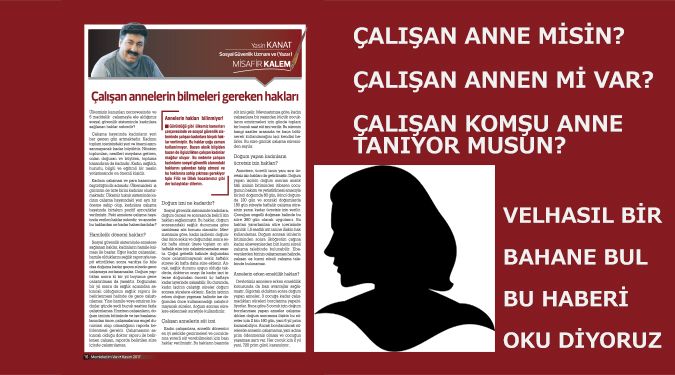 ÇALIŞAN ANNELERİN HAKLARI