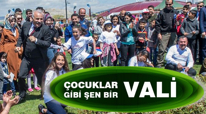 Çocukla çocuk olan vali