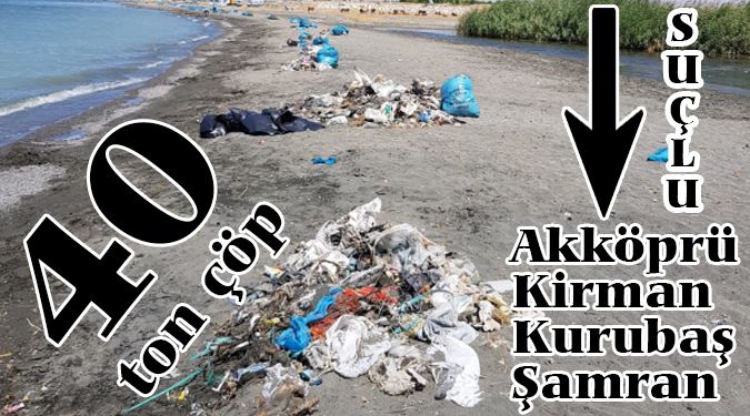 İPEKYOLU SAHİLİNDE 40 TON ÇÖP TOPLANDI