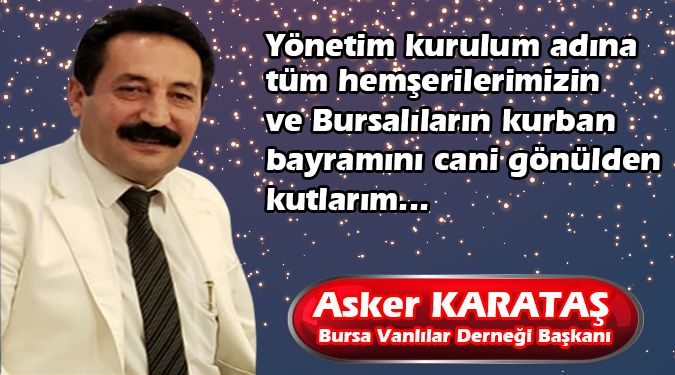 BURSA'DAN VAN'A BAYRAM SELAMI OLSUN