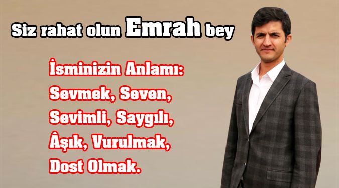 BİR EMRAH İNDİ SAHAYA