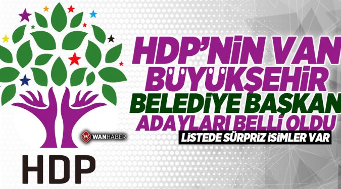 HDP ADAYLARI BELLİ OLDU