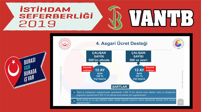 VANTB İSTİHDAM SEFERBERLİĞİ