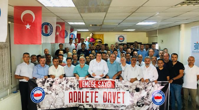 "EMEĞE SAYGI ADALETE DAVET" DEDİLER