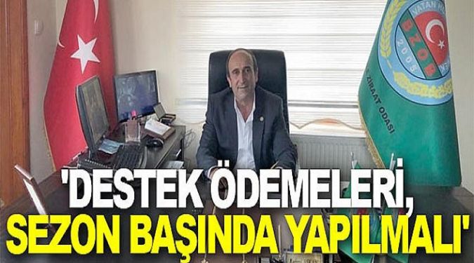 SEZON BAŞINDA OLMALI