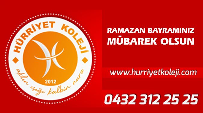 HÜRRİYET KOLEJİ BAYRAMINIZI KUTLAR