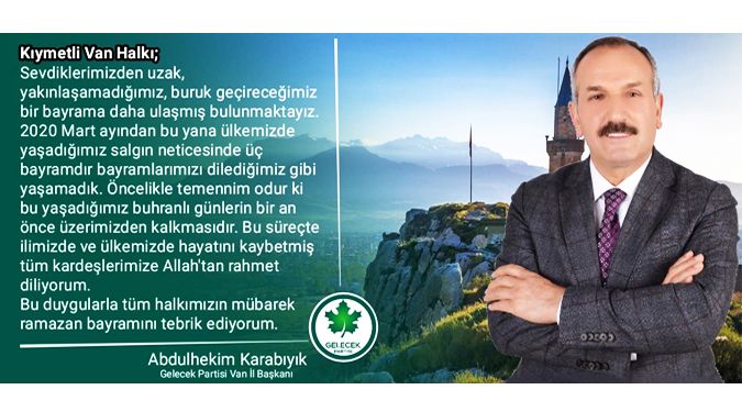 KARABIYIK BAYRAMINIZI KUTLUYOR