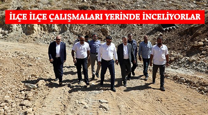 YOL ÇALIŞMALARI YERİNDE İNCELENDİ