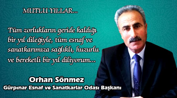 SÖNMEZ YENİ YILINIZI KUTLUYOR