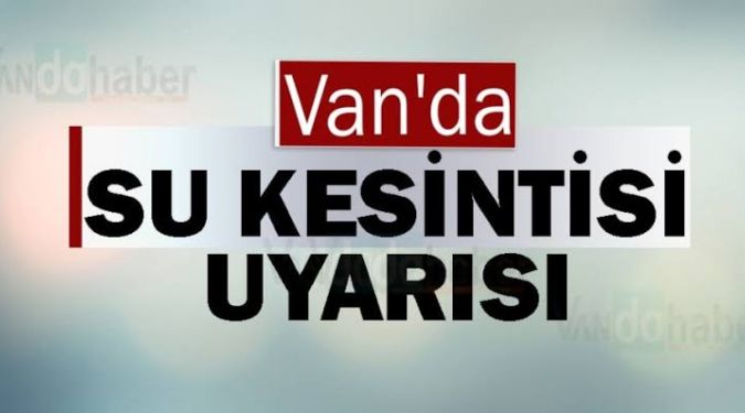 VASKİ'DEN DUYURU