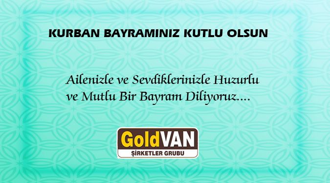 GOLD VAN BAYRAMINIZI KUTLAR