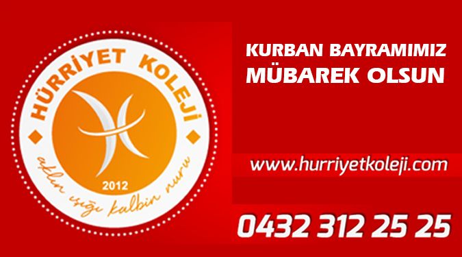 HÜRRİYET KOLEJİ BAYRAMINIZI KUTLAR