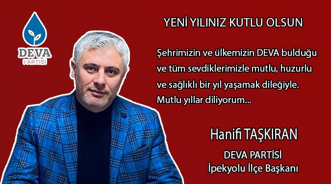 BAŞKAN TAŞKIRAN YENİ YILINIZI KUTLAR