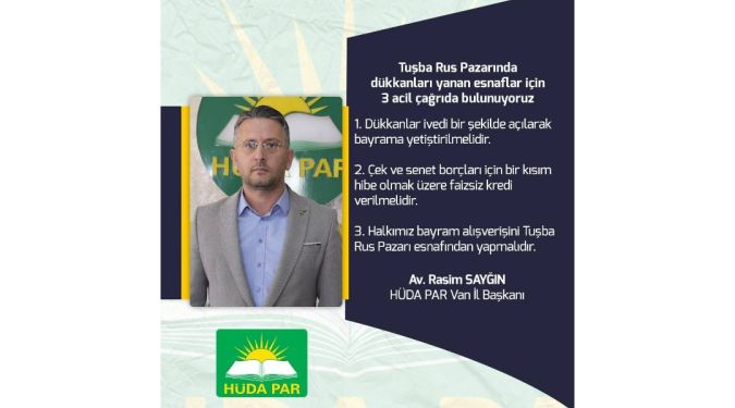 BİR ÇAĞRI DA HÜDAPAR'DAN