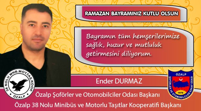 DURMAZ BAYRAMINIZI KUTLAR