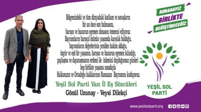 YEŞİL SOL'DAN BAYRAM KUTLAMASI