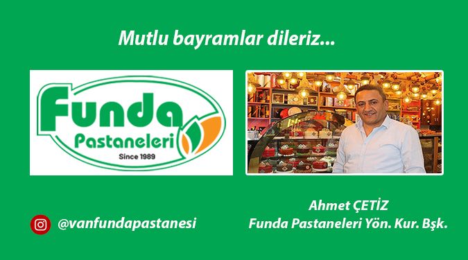 FUNDA PASTANELERİ BAYRAMINIZI KUTLAR