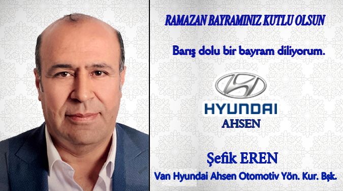 HYUNDAİ AHSEN BAYRAMINIZI KUTLAR
