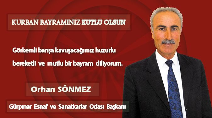 SÖNMEZ'DEN BAYRAM MESAJI
