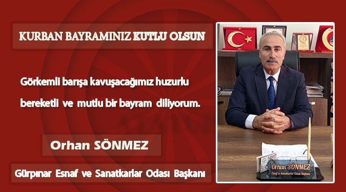 SÖNMEZ'DEN BAYRAM MESAJI