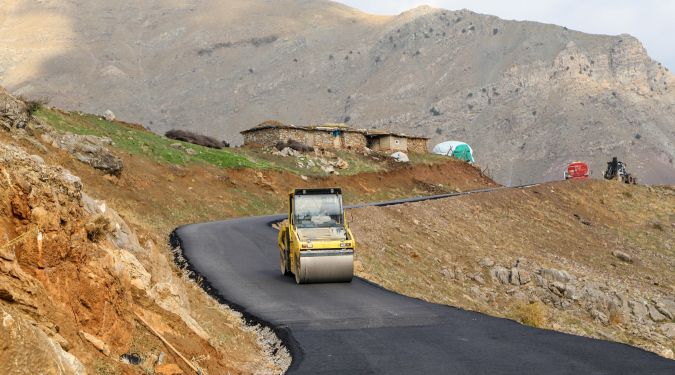 ÇATAK'TA ASFALT ÇALIŞMASI
